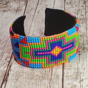 Boho Carnival Native Seed Bead Bracelet